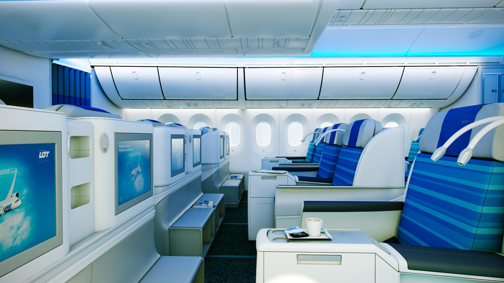LOT Business Class an Bord der Boeing 787 Dreamliner Quelle lotcom