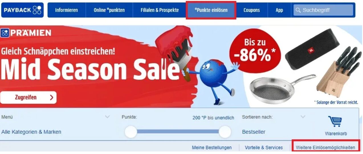 Der Weg zur Umwandlung der Paybackpunkte zu Miles More Meilen ist etwas umstndlich Quelle paybackde